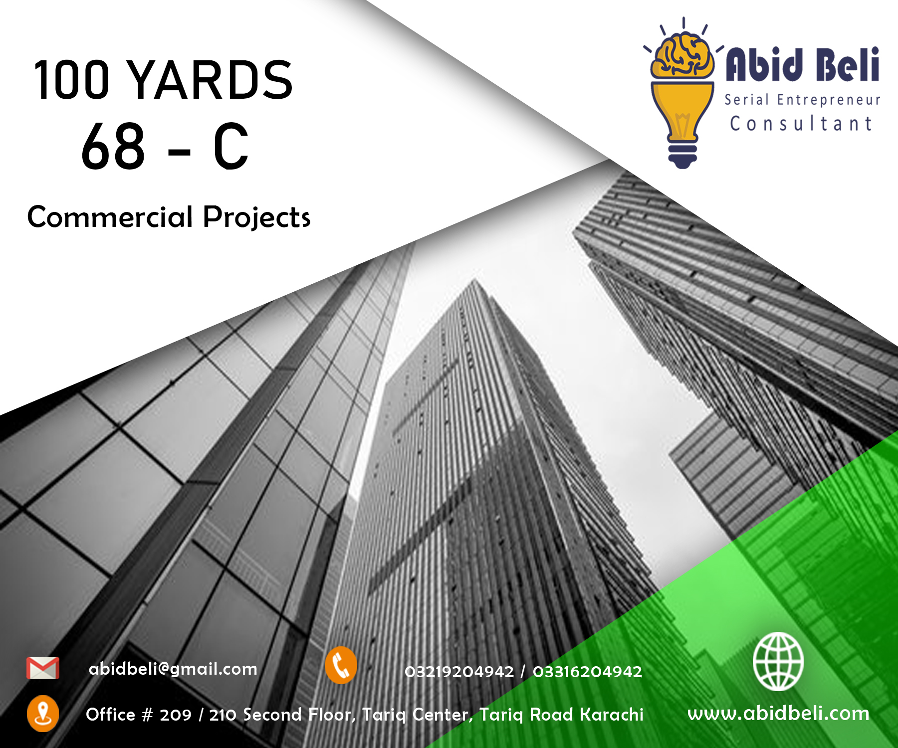 Book your office / showroom in 68C, Zulifqar Commercial 03 DHA Phase 8
