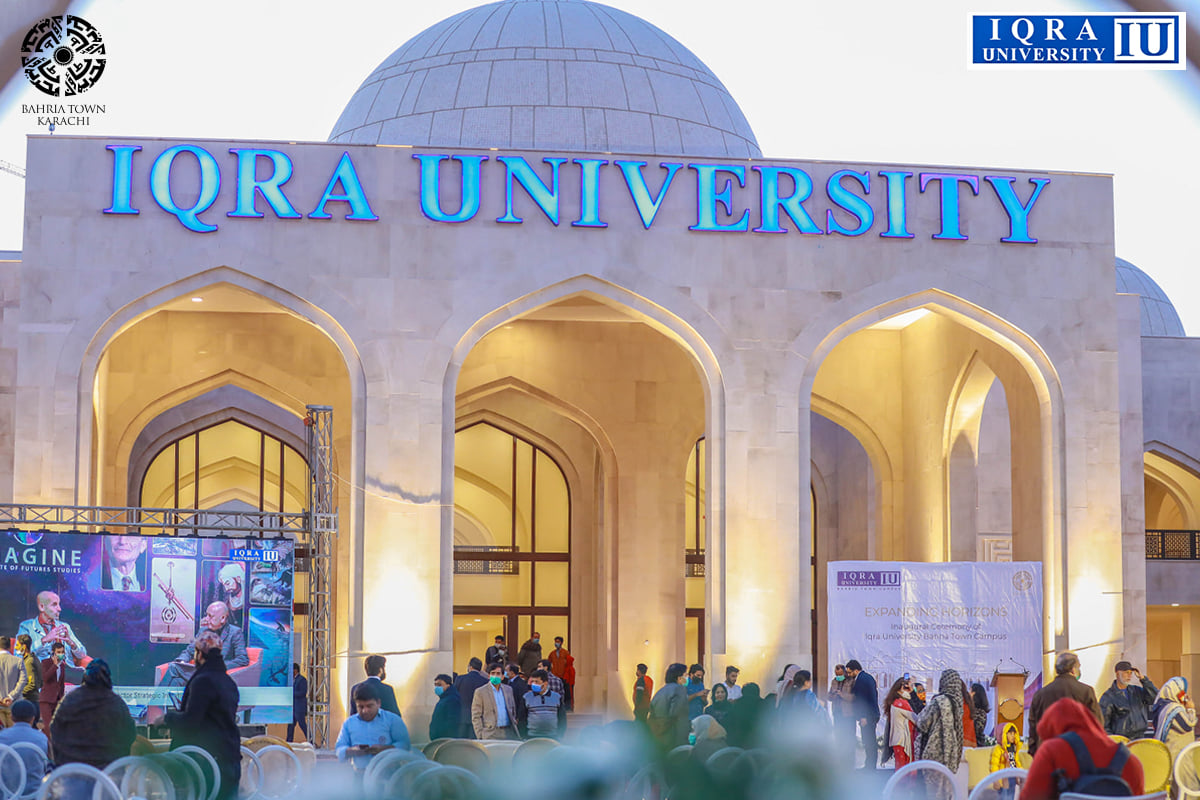 Pakistan’s Top Business School 'Iqra University’ Now in Bahria Town Karachi.